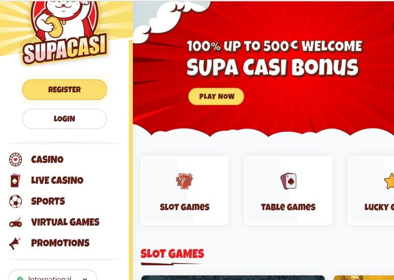 Supcasi Casino recenze ☑️| 100% up to 500 € 🔥