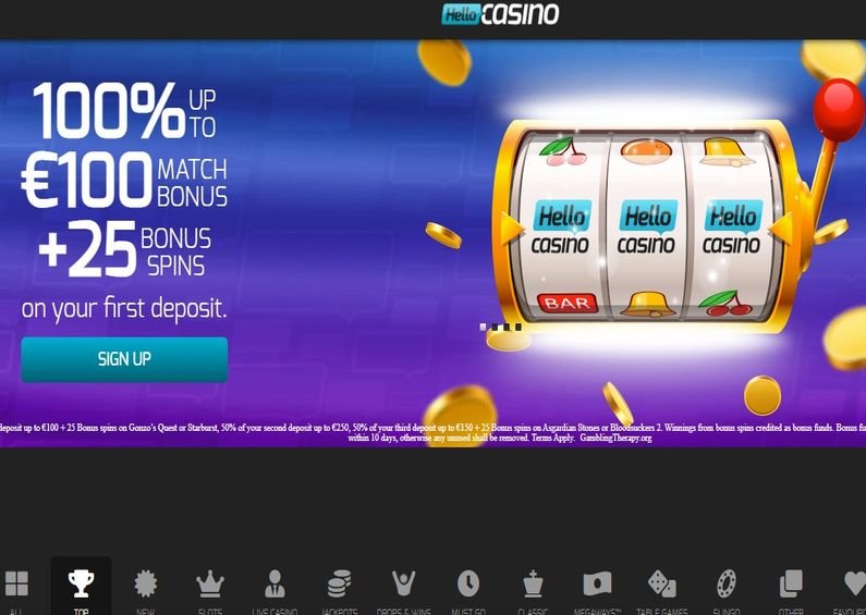 Hello Casino recenze ☑️ | 100 % do výše 500 EUR + 50 FS 🔥