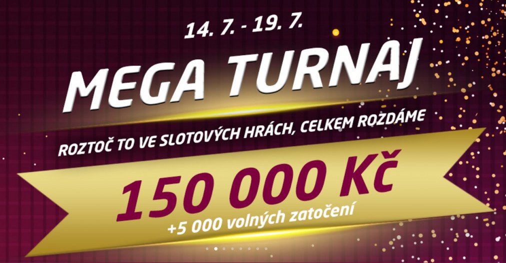 Červencový MEGA turnaj o 150 000 Kč a 5 000 volných zatočení v SynotTIPU startuje právě dnes!