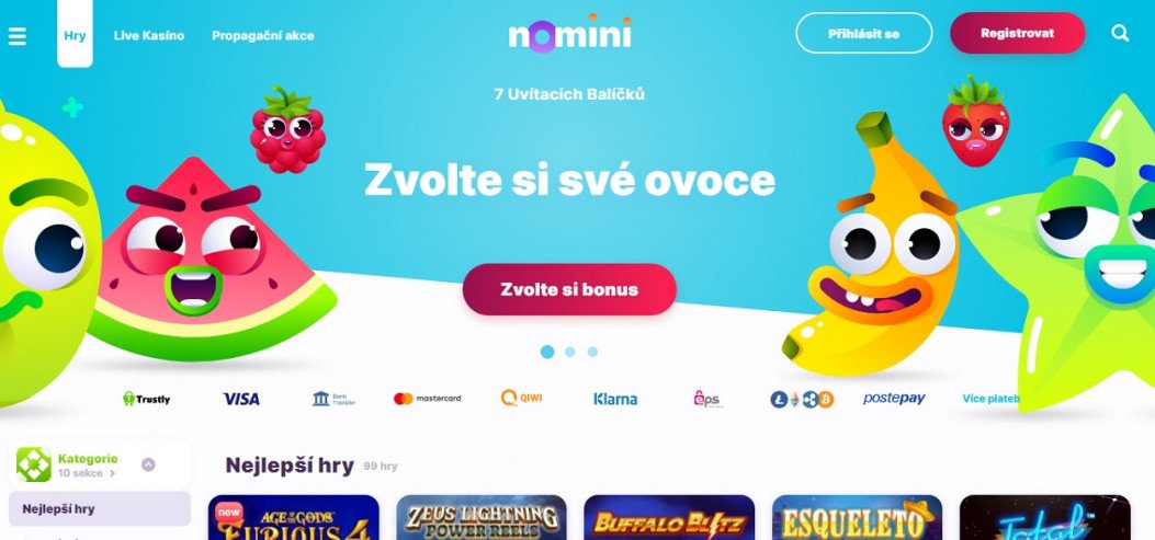 Casino Nomini nově v češtině