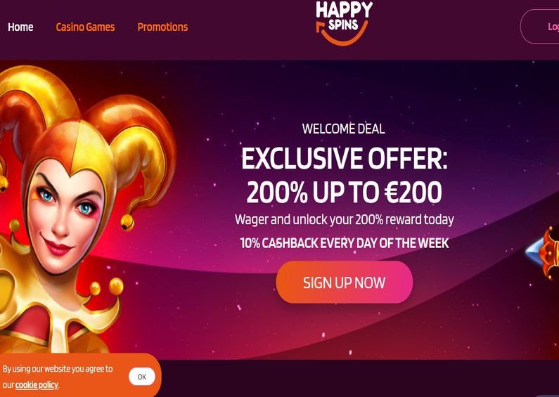 HappySpins Casino recenze ☑️ | 200% do výše €200🔥