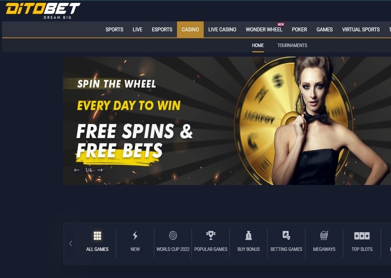 Ditobet Casino recenze ☑️ | 450 % do výše 900 € + 100 FS 🔥