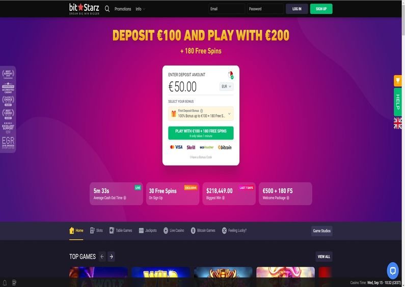Bitstarz Casino recenze ☑️ | 500 % do výše 500 €/5 BTC + 180 FS 🔥