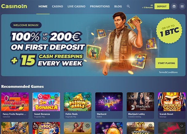 Reload bonus v online casinu Casinoin: novinka, která si zaslouží pozornost hráčů
