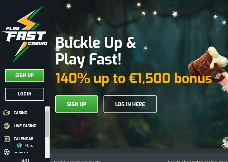 Playfast Casino recenze ☑️ | 140% up to €1,500 🔥