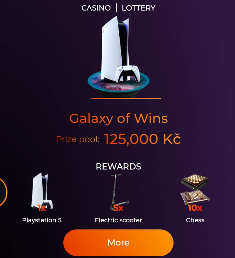 Galaxy of Wins loterie přiletěla do Fortune Clock!