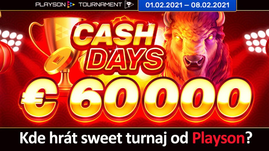 Startuje nový Playson Cash Days! V jakých online casinech hrát?