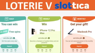 Loterie v online casinu Slottica