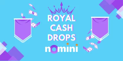 Vyhrajte odměny v celkové hodnotě 25 000 Kč v casinu Nomini s akcí Royal Cash Drops!