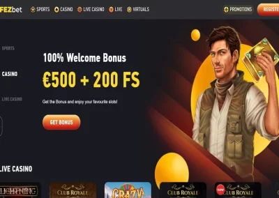 FEZbet Casino recenze 🔥| 100% do výše 500 € + 200 FS⭐️