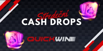 Středeční Cash Drops v casinu QuickWin: Získejte až 25,000 Kč!