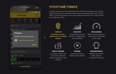Fortuna aplikace – stažení, instalace, přihlášení (iOS i Android)