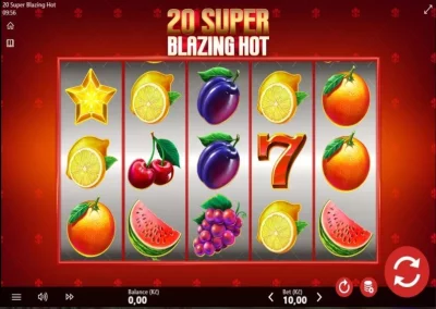 ⭐20 Super Blazing Hot: online výherní automat na 22Bet⭐