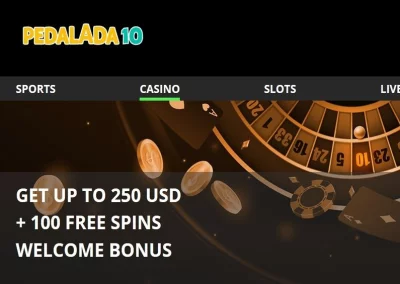 Pedalada10 Casino recenze ☑️ | 100 % do výše 250 € + 100 FS🔥