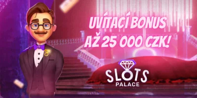 SlotsPalace vás přivítá s bonusem za registraci do výše 25 000 Kč!