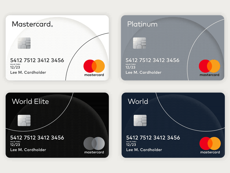 MasterCard - typy karet