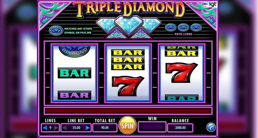 Triple Diamond Slot - 3válcový automat