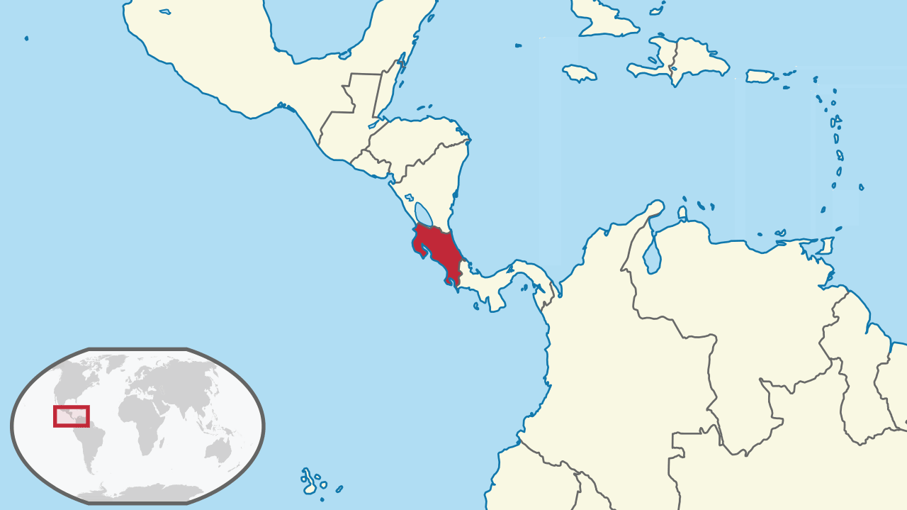 Kostarika - lokace