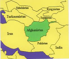 Afghánistán – mapa