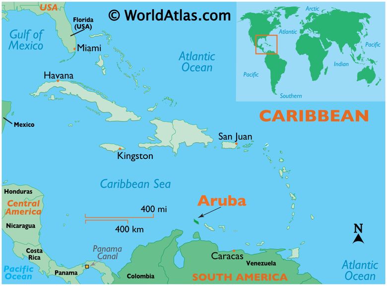 Aruba - mapa