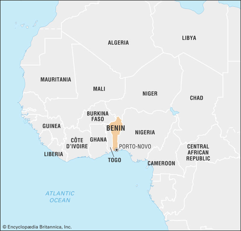 Benin - mapa