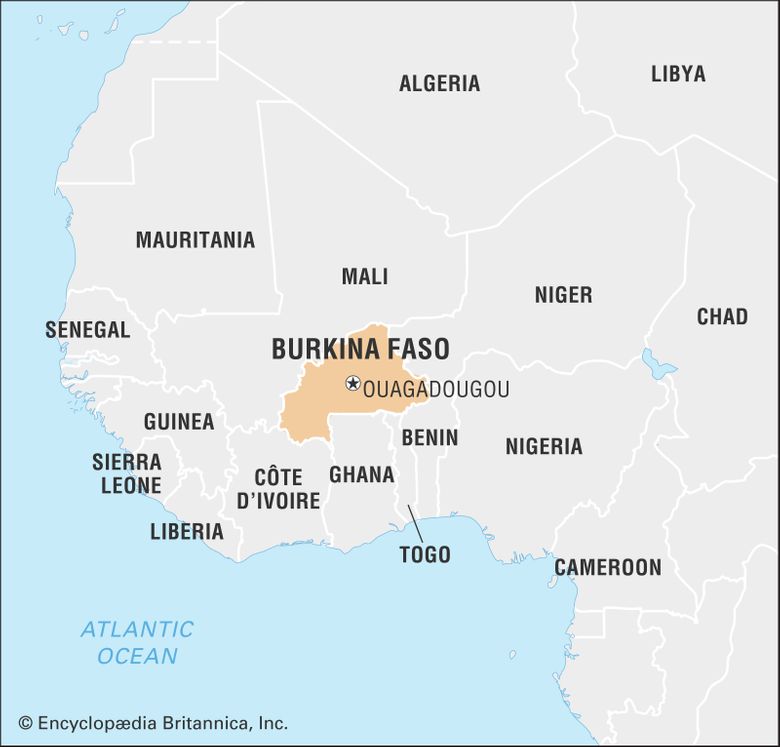 Burkina Faso – mapa