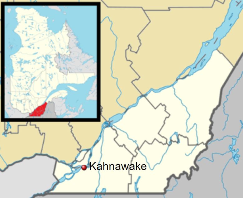 Kahnawake - mapa