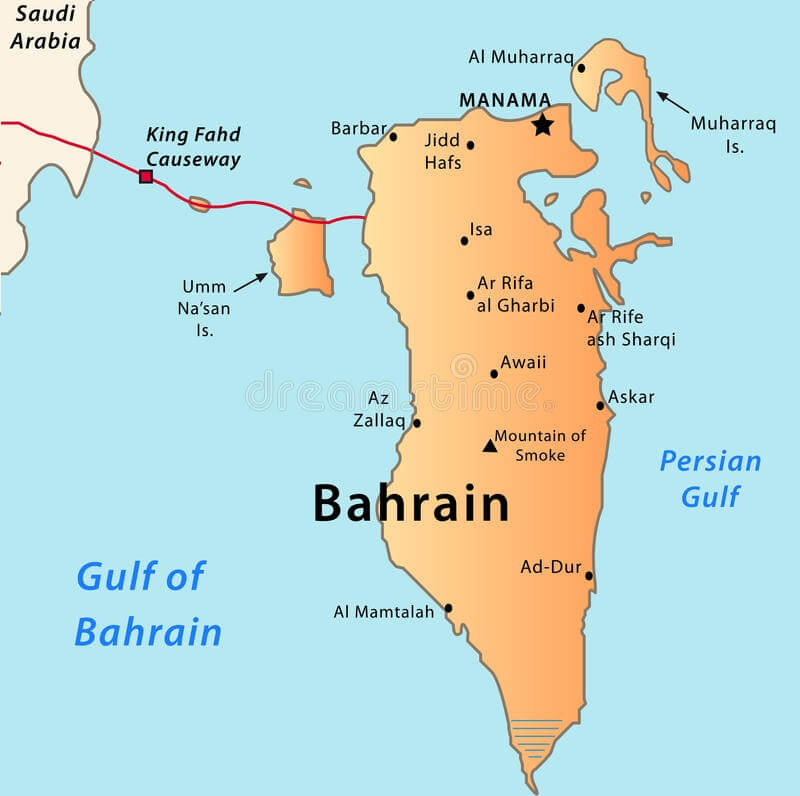 Bahrajn - mapa