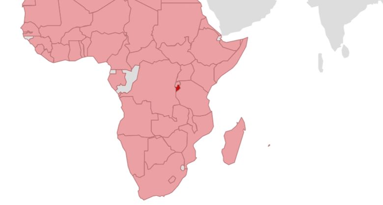 Burundi – mapa