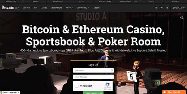 Online casino Betcoin.ag Casino and Poker