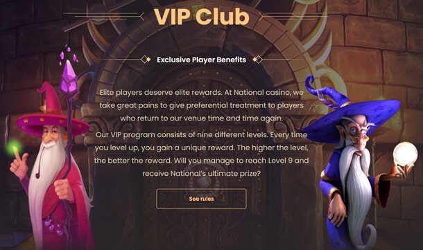National Casino - VIP program