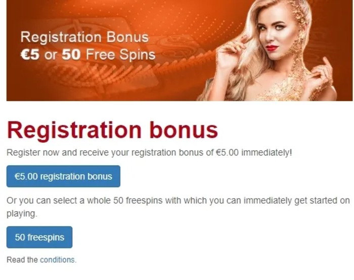 Registrační Bonus 5 € - Kajot Casino bonus