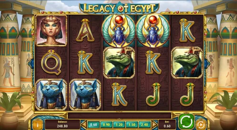 Legacy of Egypt (Play'n GO) gameplay