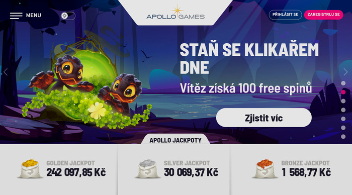 Apollo Games homepage