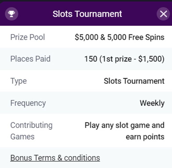 Bitstarz SlotWars turnaj - podmínky