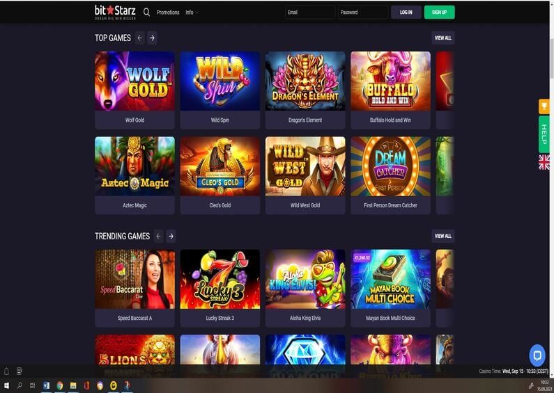 BitStarz Casino - herní nabídka