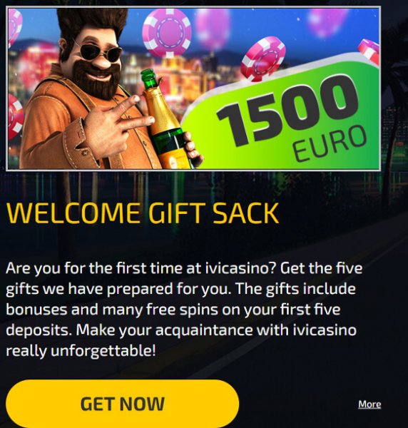 Ivi Casino welcome bonus