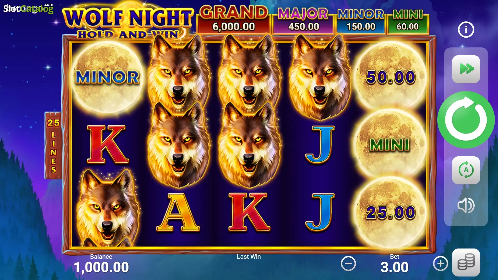 Wolf night: Hold and Win