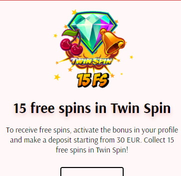 Free spins bonus - Supercat Casino