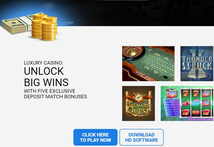 Luxury Casino - welcome bonus - informace