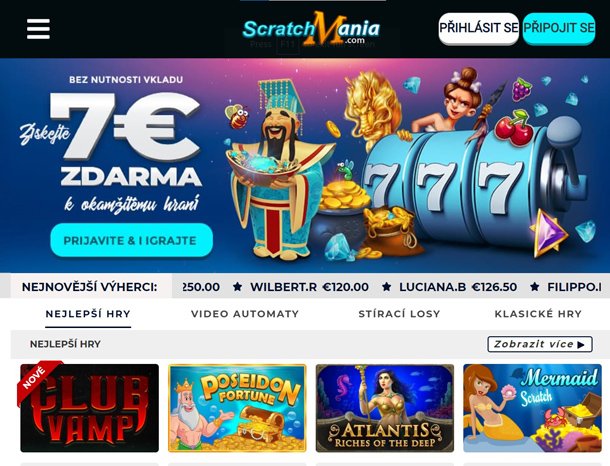 Home page online casina ScratchMania