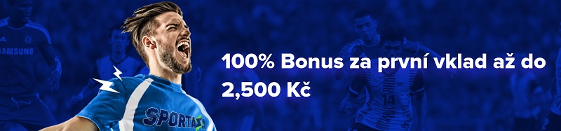 Sportaza nabízí až 100% vstupní bonus !