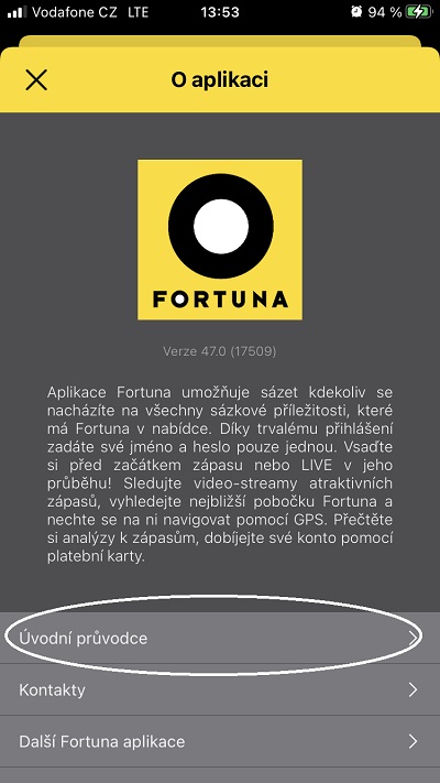Aplikace Fortuny je plná skvělých funkcionalit 