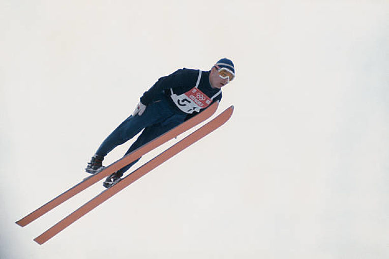 Jiří Raška během zlatého olympijského závodu
