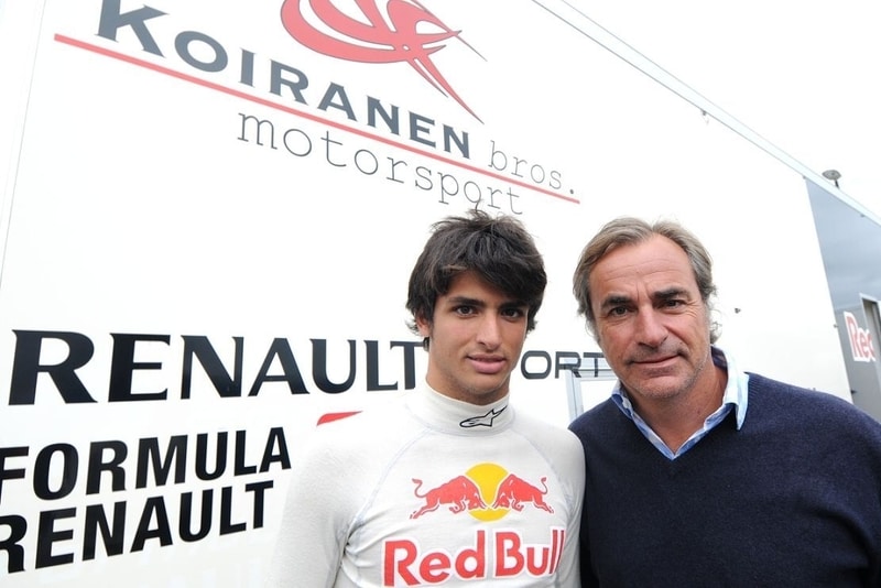 Carlos Sainz Jr. se svým otcem bývalým závodníkem rallye