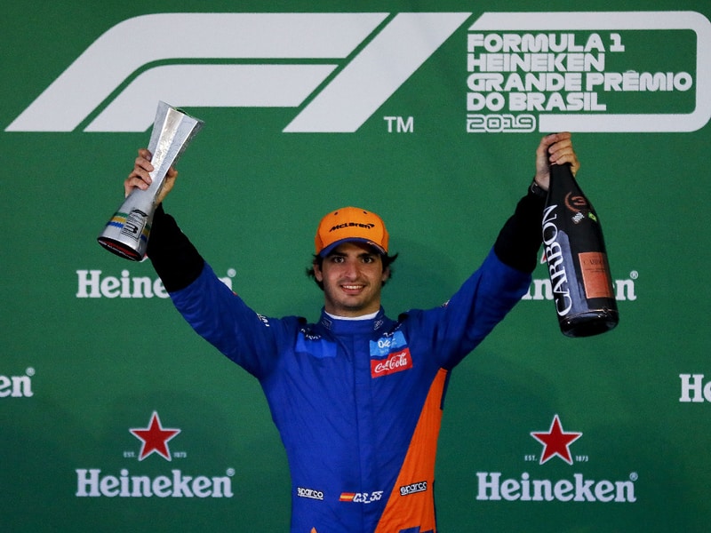 Sainz a první podiove umistení v F1