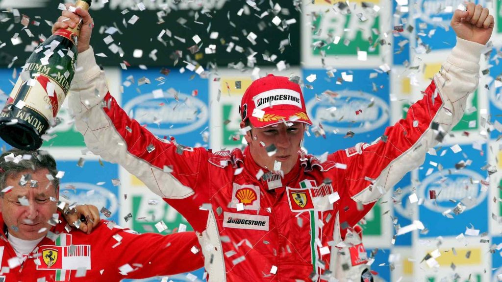 Jediný titul získal Räikkönen v dresu Ferrari v sezóně 2007