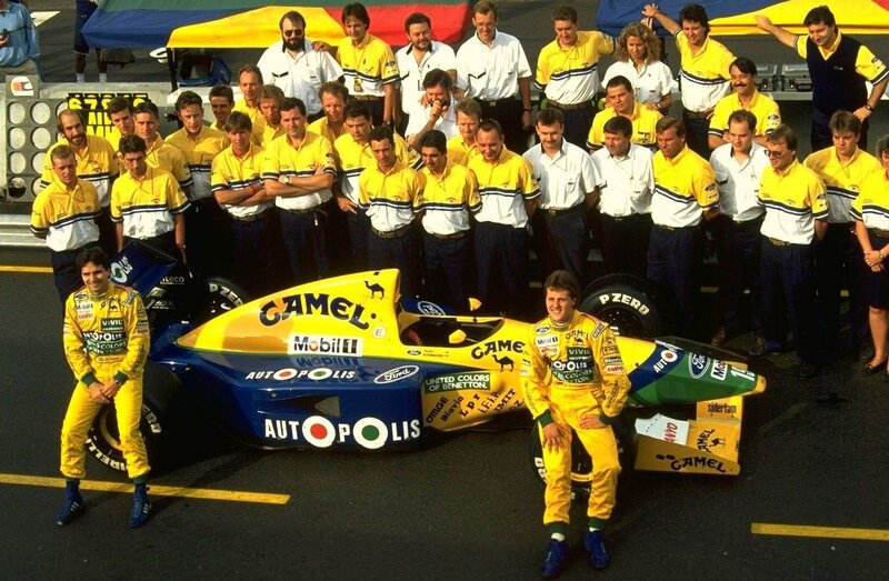 Poslední rok závodní kariéry strávil Piquet v Bennetonu