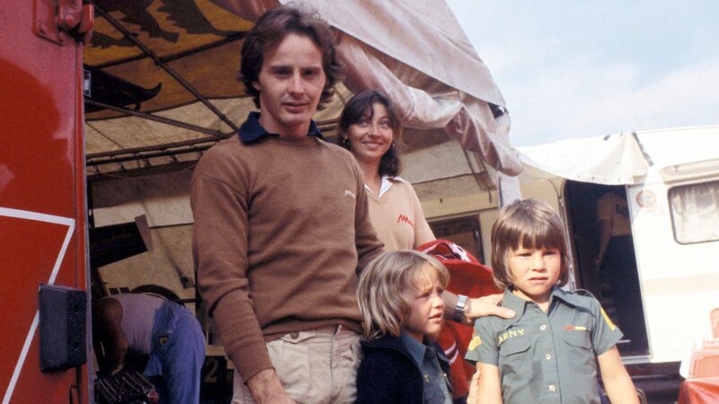 Gilles Villeneuve s rodinou