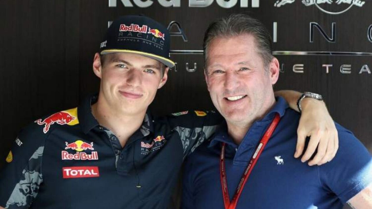 Max Verstappen se svým otcem Jose Verstappenem